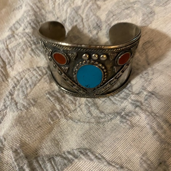 Vintage bracelet cuff ethnic style - Picture 3 of 4